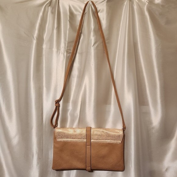 🎉Melie Bianco | Crossbody Bag | Gold Animal Skin Design - Picture 5 of 7